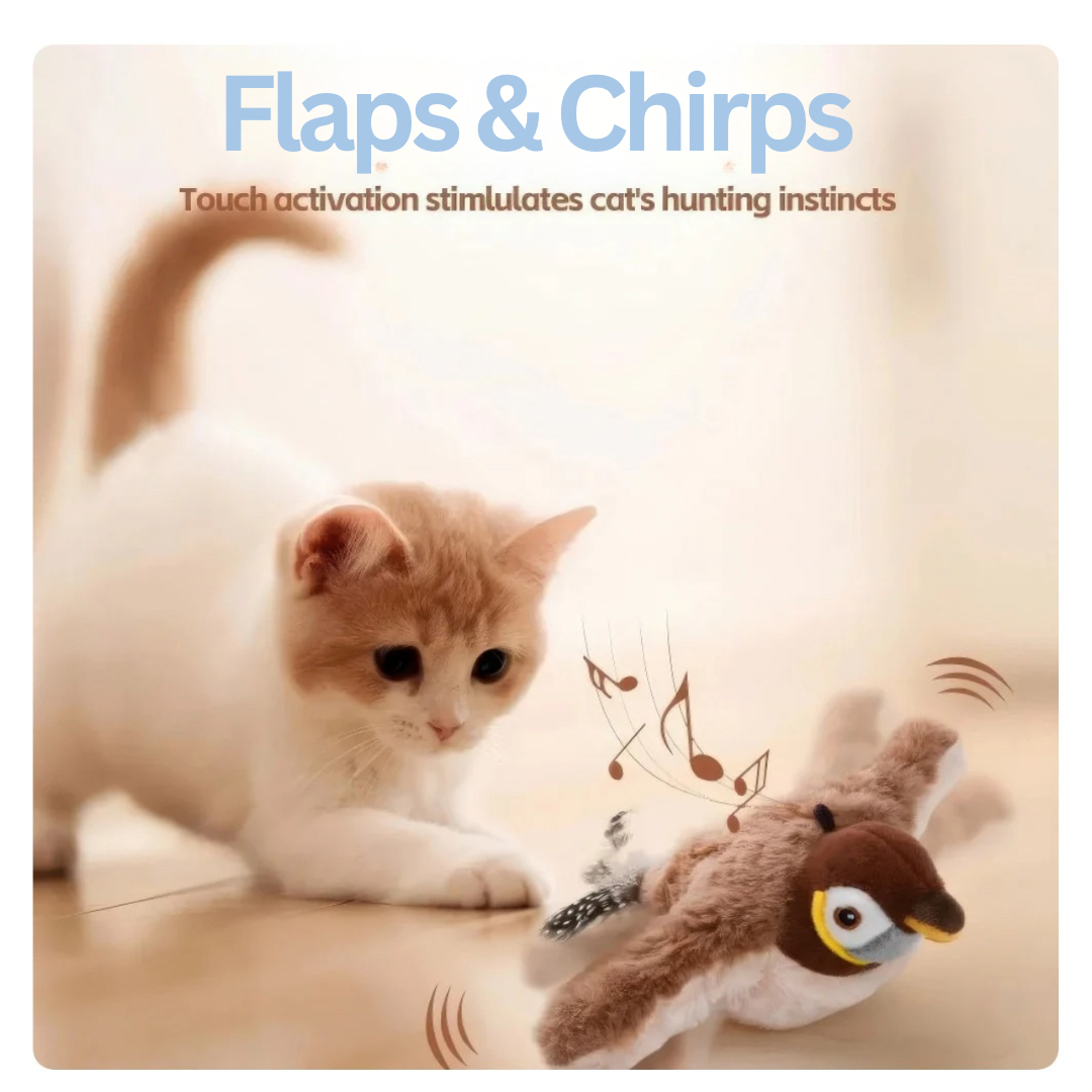 Pawticity Interactive Catnip Bird Toy